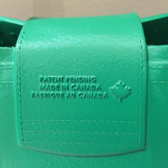 Great Bag Co. Designer Rubber Handbag Tote Purse Emerald Green Robert Ve… - Picture 2 of 9